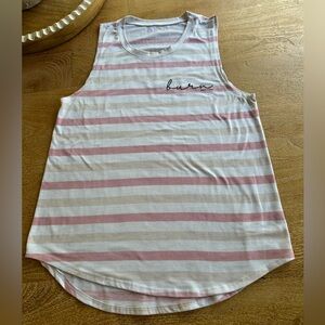 Burn Boot Camp Striped Pink Tank Top